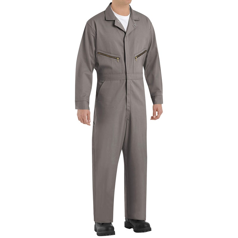Red Kap Men's Zip-Front Cotton Coverall, Grey, 42 - Image 1